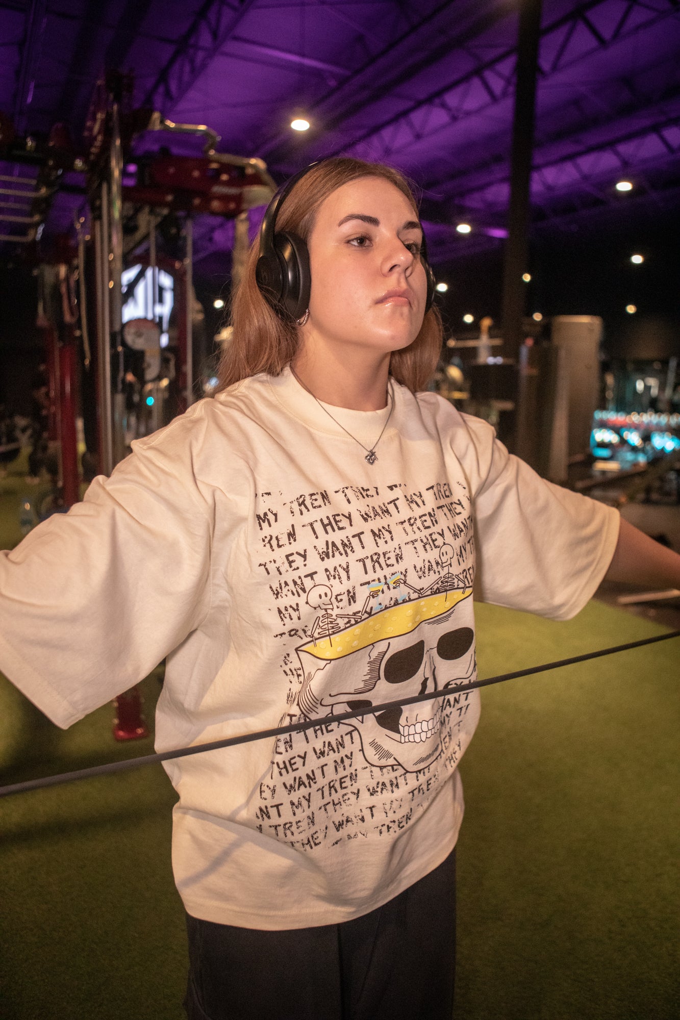 "Schizophrenic Lifter" Heavyweight Oversized Tee