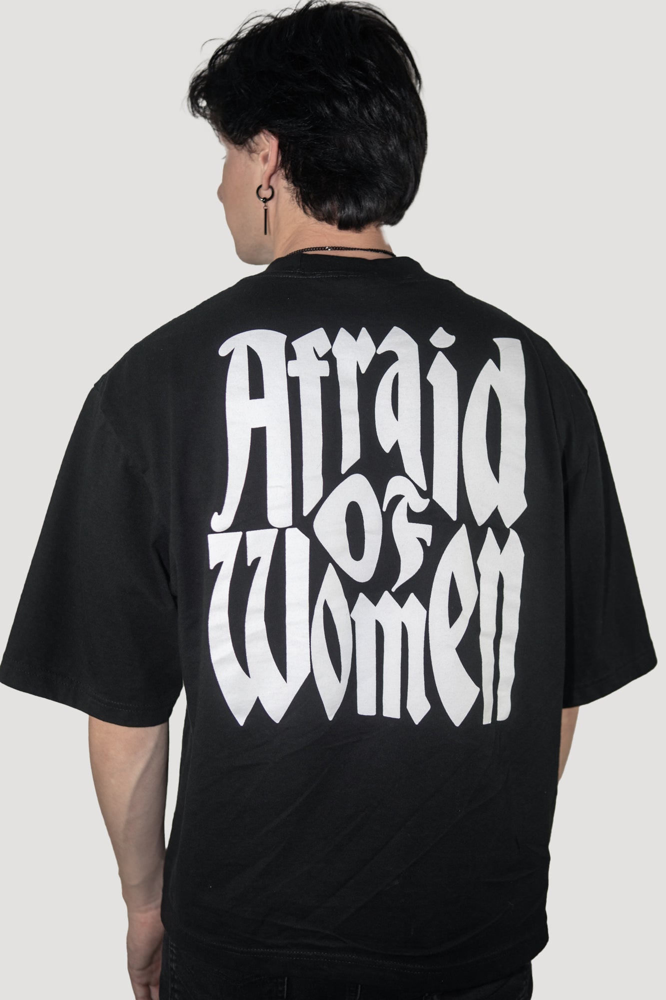 "Afraid of Women" Heavyweight Oversized Tee
